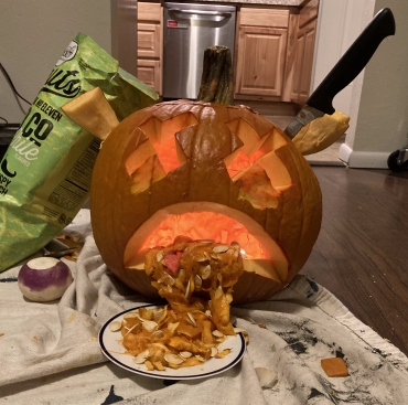 A pumpkin.